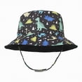 thumbnail image 4 of Gibobby Toddler Bucket Hat Sun Hat Kids Summer UPF 50+ for Boys Girls Adjustable Beach Hats with Bucket Wide Brim(S,Black), 4 of 5