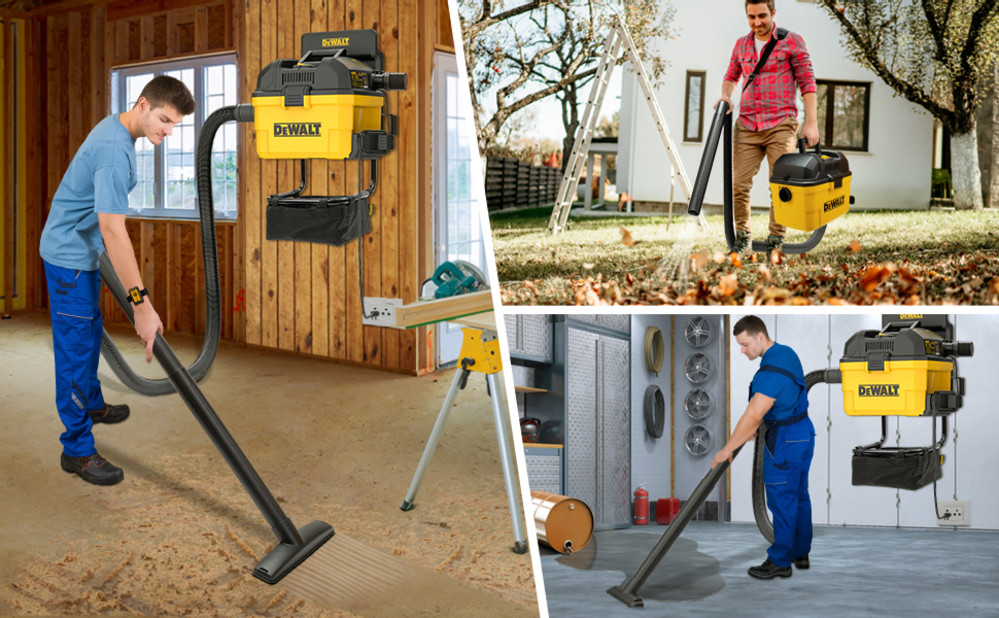 Dewalt Gallon Wall Mounted Wet/dry Vacuum With Wireless On/off Control 