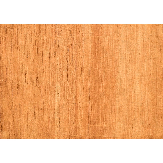 Ahgly Company Indoor Rectangle Abstract Orange Modern Area Rugs, 5' x 7'