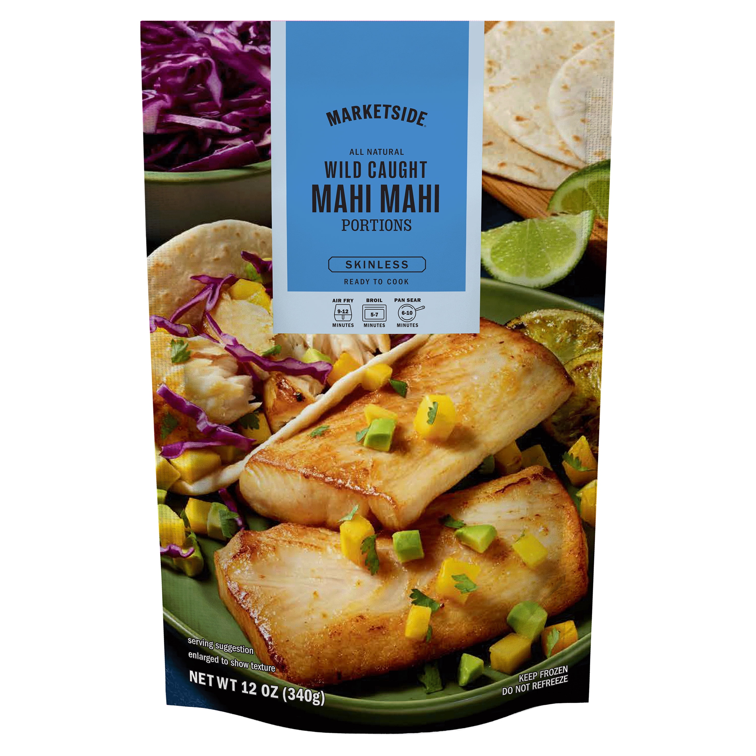 Marketside Frozen Wild Caught Mahi-Mahi Fillets, 12 oz