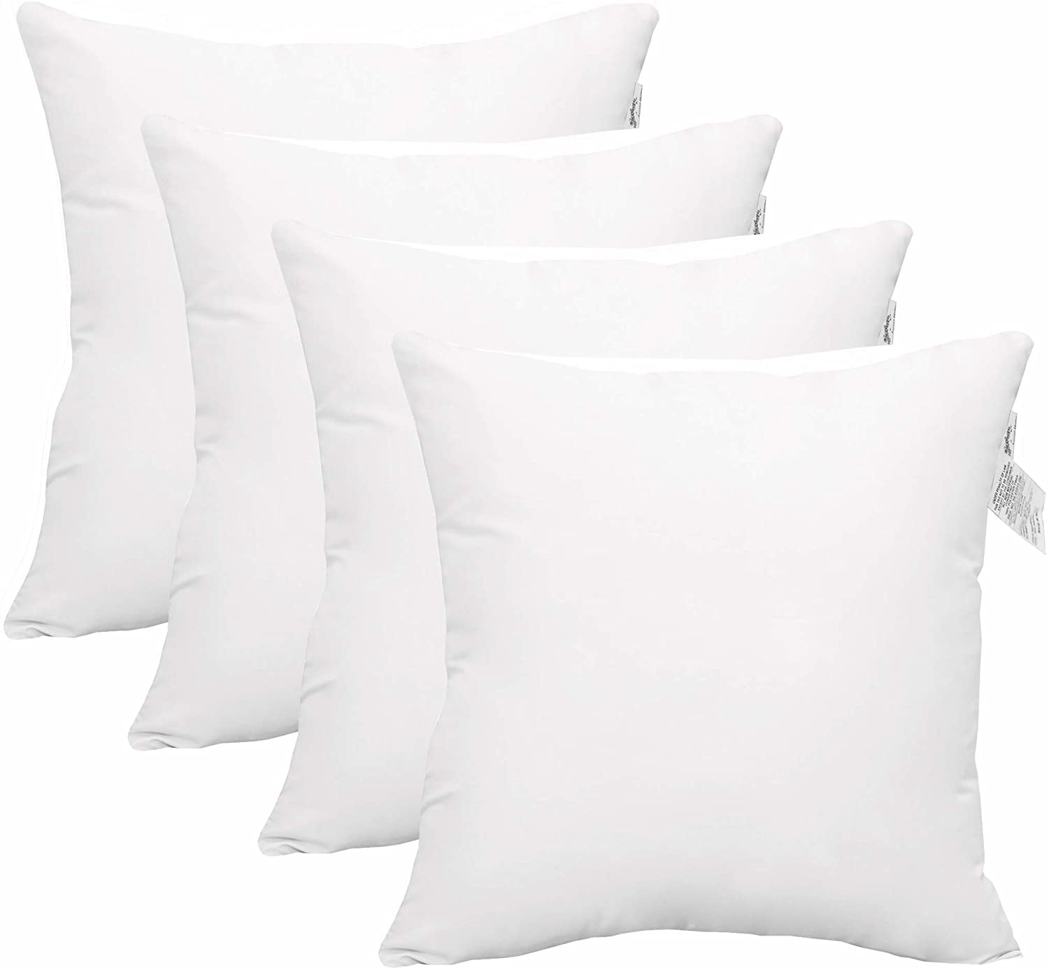 OTOSTAR Throw Pillow Inserts 18x18 Inch Pillow Inserts Square Form Pillow  Sham Stuffer Throw Pillows Fluffy Couch Pillows Throw Pillow Decorative