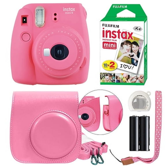 Fujifilm Instax Mini 9 Instant Film Camera (Flamingo Pink)