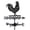 B, variant on XINGAG Rooster Shape Weathervane, Metal Chicken Decor, Weather Vane Wind Direction Indicator Outdoor Weather Vanes Roof Mount Ornament for Farmhouse Yard Outdoor