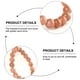 thumbnail image 3 of 1 pulsera elástica de piedras preciosas de color naranja de 8mm. Cuentas milimétricas, adecuadas para regalos de cumpleaños para hombres y niñas., 3 of 5