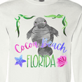 thumbnail image 4 of Inktastic Cocoa Beach Florida Cute Swimming Manatee Long Sleeve T-Shirt, 4 of 5