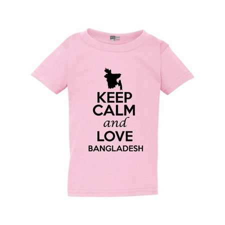 

Keep Calm And Love Bangladesh Country People Patriotic Toddler Kids T-Shirt Tee