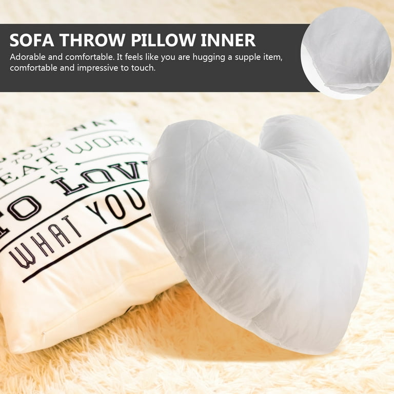 Heart Shaped Throw Pillow Inserts for Sofa Bed Chair Car