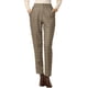 thumbnail image 1 of Pantalones A Cuadros De Tartán Vintage Para Mujer Pantalones Largos Rectos De Cintura Elástica Camello M, 1 of 6
