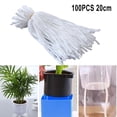 thumbnail image 4 of 100Pcs 20CM DIY Watering Absorbent Cotton Rope for Indoor Potted Plant Pot, 4 of 11