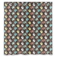 thumbnail image 1 of Cortina de ducha ABPHQTO Impermeable Estampado de Macarons 150x180 cm, 1 of 2