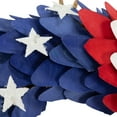 thumbnail image 5 of Northlight Layered Wood Americana Stars and Stripes Wreath - 15", 5 of 5