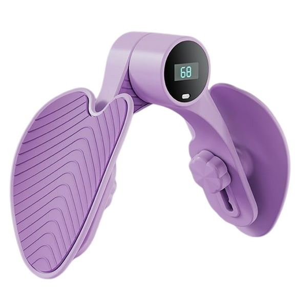 BLEEUS Fitness Leg Clip Smart Screen Count Exercisers Leg Clamp For Home Gym Fitness Supplies (Purple)