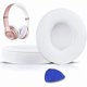 thumbnail image 1 of wonima02 Earpads Cushions Replacement for Beats Solo 2 & Solo 3 Wireless On-Ear Headphones, Solo2 Solo3 Ear Pads with Soft Protein Leather, Added Thickness - (White), 1 of 1