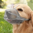 thumbnail image 4 of Muzzle for Dog Bite Protective Nylon Soft Cage Muzzles Adjustable Portable Gray Medium, 4 of 7