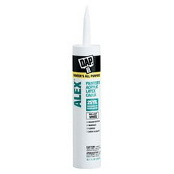 18670 Alex Acrylic Latex Caulk, White, 10.1-Oz. - Quantity 12 Caulk & Silicone Sealant