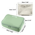 thumbnail image 5 of Unique Bargains Floral Makeup Bag Zipper Flower Cosmetic Pouch Green, 5 of 6