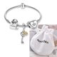 thumbnail image 1 of Pulsera Charms Plata 925 Pan Tortuga Globo Pulseras 19cm con bolsa de terciopelo, 1 of 4