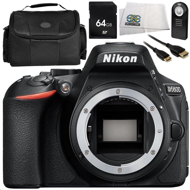 Nikon D5600 DSLR Camera (Body Only) 9PC Accessory Bundle Includes