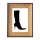 thumbnail image 1 of Patron simple Black botas altas silueta Marco de imagen marco de escritorio, 1 of 4