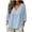 Light Blue, variant on 3/4 Length Sleeve Womens Tops Cotton Shirts Lace Floral Eyelet Blouses Peplum Loose Casual Tunic Clothes (Khaki, XL)