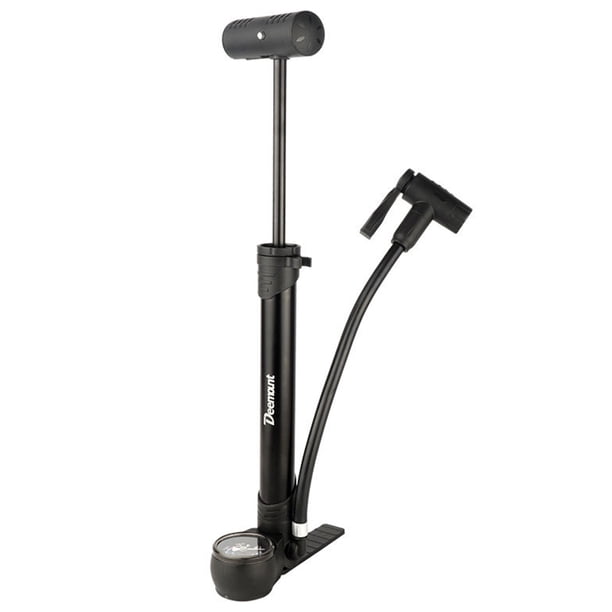 Bomba de aire para bicicleta de 120PSI con manómetro, inflador de neumáticos para bicicleta de carretera MTB