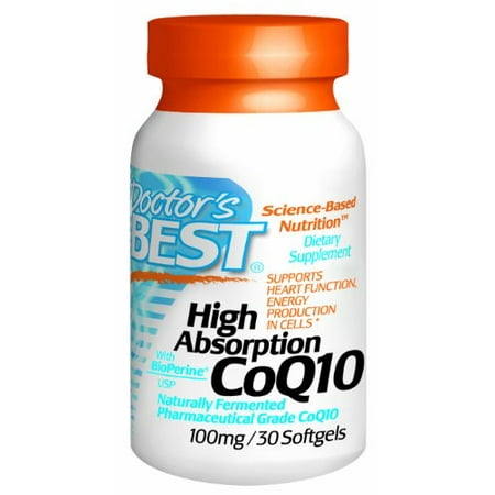 Doctor's Best High Absorption Coq10 (100 mg), Softgel Capsules,