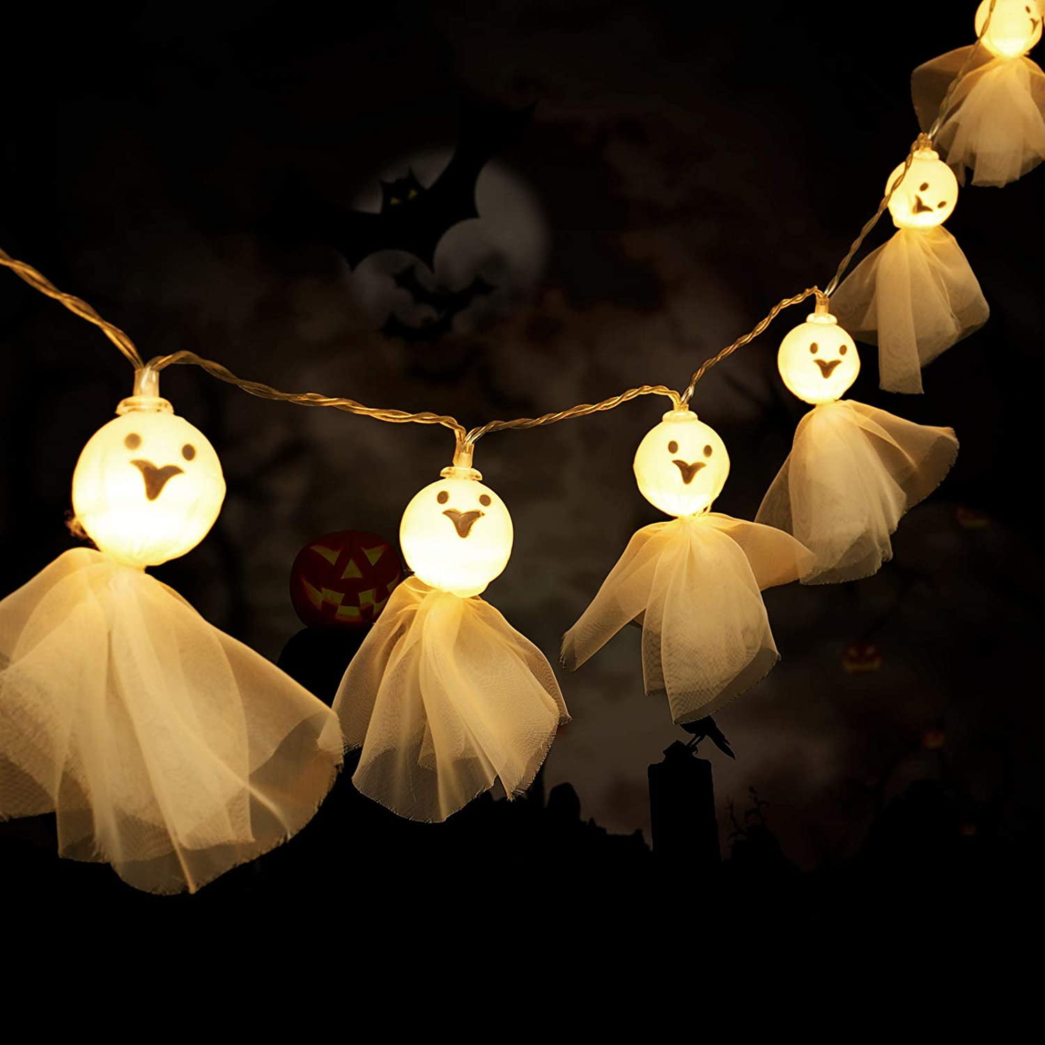 LED Photo String Bulbs w/ Clear Clips Halloween Party KTV Pub Bar Ornament
