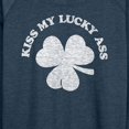 thumbnail image 3 of Instant Message - Kiss My Lucky - Women's Lightweight French Terry Long Sleeve Shirt, 3 of 6