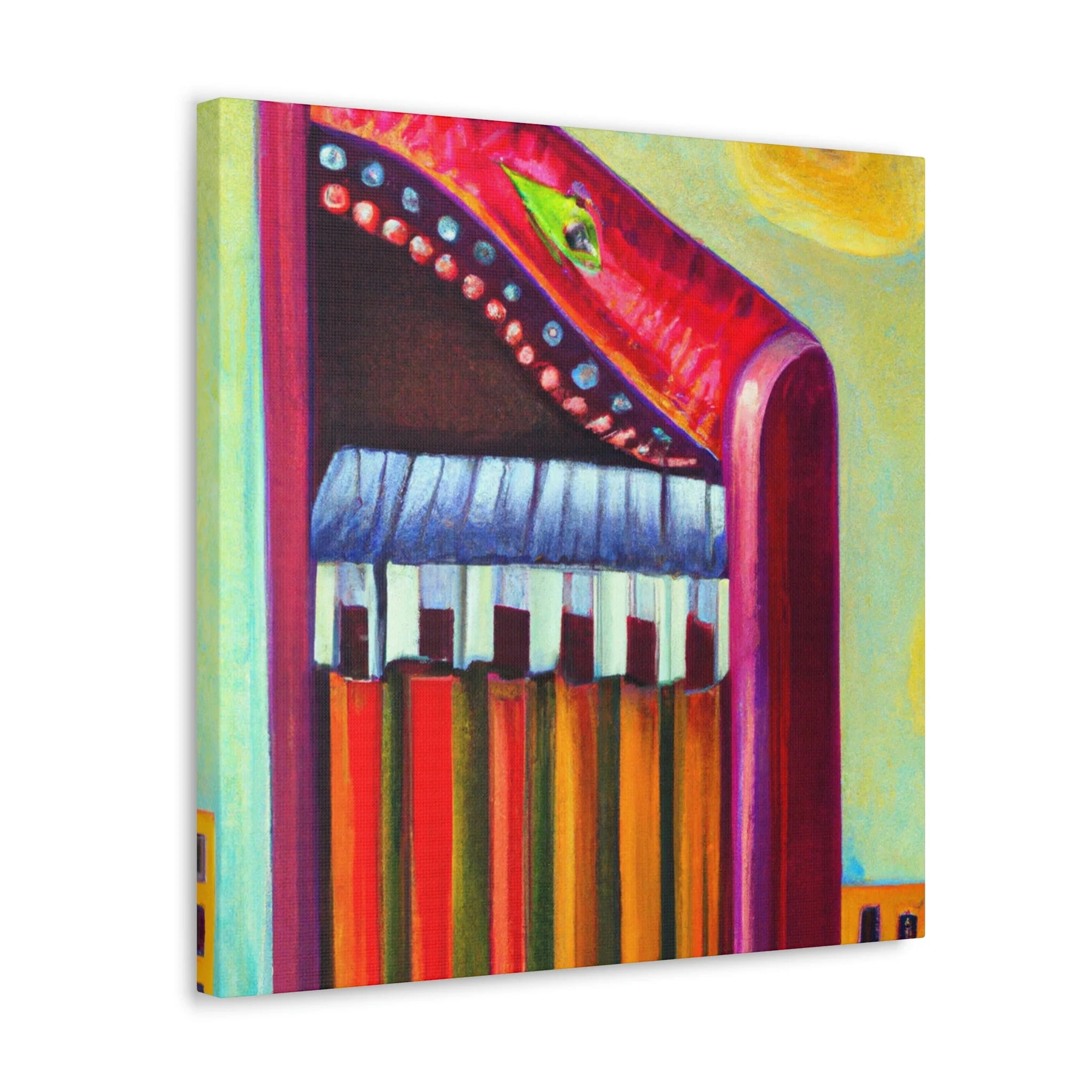 Harmonica in Reflection - Canvas