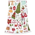 thumbnail image 2 of Sikiie Snowflakes Santa Claus Christmas Tree Ultra-Soft Micro flannel Blanket Luxury All Seasons Warm Blanket for Bedding Sofa and Travel (4 sizes)-50"x40", 2 of 7
