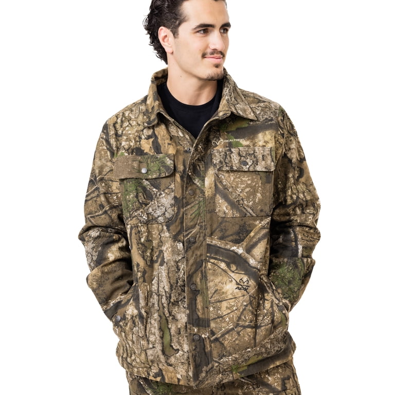 Realtree Men's Camo Farmhand Insulated Canvas Duck Work Hunting