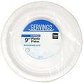 thumbnail image 3 of Nicole Fantini's Case Pack Deal for Resturants, Deli & all Parties & Occasions for Serving 9 Inches Disposable White Meal Plastic Plates Can Use in Microwave, 100Ct/Pack, 400Ct/Case : 4 Case Packs, 3 of 3