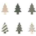 thumbnail image 2 of 6-Piece Soft Rubber Christmas Tree Pendant Set for Holiday Decorations, 2 of 6