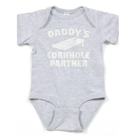 

CafePress - Daddys Cornhole Partner Body Suit - Cute Infant Bodysuit Baby Romper