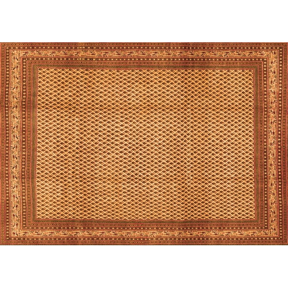 Ahgly Company Indoor Rectangle Persian Orange Traditional Area Rugs, 2' x 4'