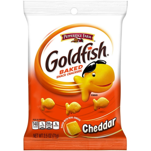 Pepperidge Farm Goldfish Baked Cheddar Snack Crackers 2.5 Oz. Walmart