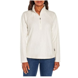 Eddie Bauer Womens Midweight Quarter Zip Fleece Pullover