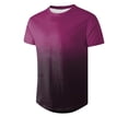 thumbnail image 3 of 2025 Mens Shirts Crewneck Short Sleeve Summer Beach Shirt Causal Stylish Gradient Graphic Tee Shirts Fashion Clothes 2025, 3 of 4