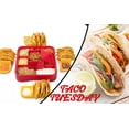 thumbnail image 5 of Taco Bar Set with 4 Taco Holders, Fiesta Taco Plate for Taco Tuesday, Taco night, 5 of 7