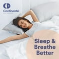 thumbnail image 4 of Continental Bedding Hungarian White Goose Down Medium Hotel Bed Pillow 100% Cotton Shell with 700 Fill Power -Medium, King Size, Pack of 1, 20x36 Inch, 4 of 7