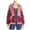 Red - rose, variant on Free People Womens Magpie Lace Hoodie Jacket, Red, Small