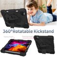 thumbnail image 4 of SOATUTO For iPad Air 6th , iPad Air 5th Gen Case 2022/ iPad Air 4th Generation Case 2020 10.9" iPad Pro 11 inch Armor Case 3rd 2021 2nd 2020 1st 2018 Built in Pencil Holder - Black+Black, 4 of 6
