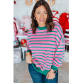 thumbnail image 3 of Redhotype Chic Pink Striped Sweater - Plus Size, Stay Cozy & Stylish!, 3 of 8