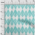 thumbnail image 1 of oneOone Tissu Popeline de Coton Chevron Imprimé Ikat au Mètre 56 Pouces de Large, 1 of 1