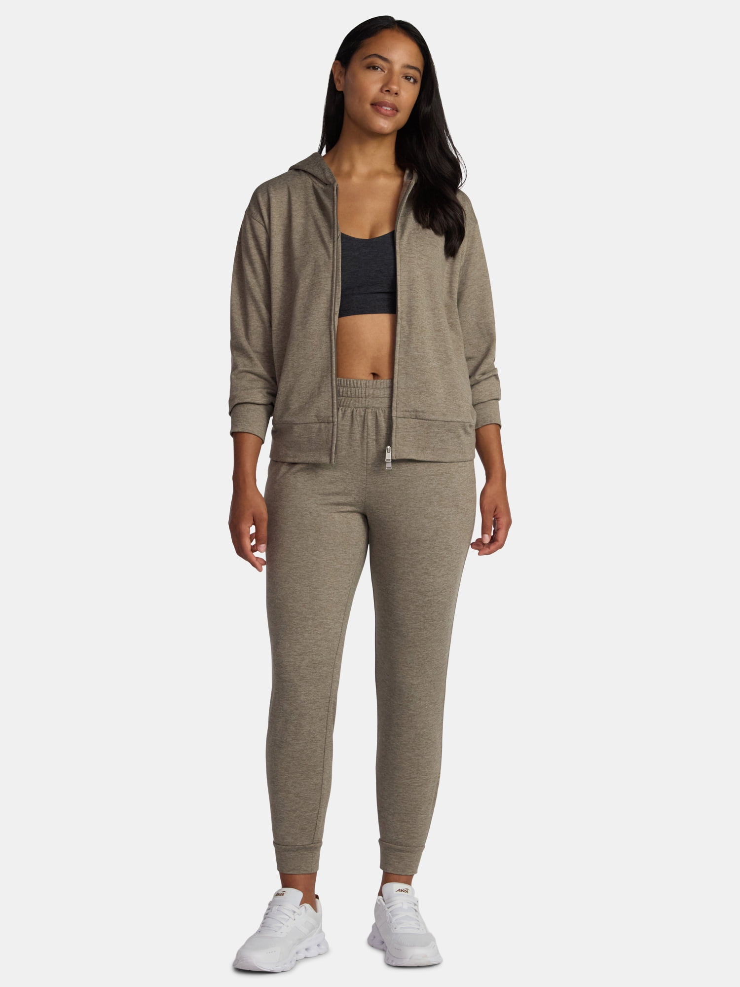 Athletic Works Women's and Women's Plus ButterCore Zip Up Hoodie, Sizes XS-4X