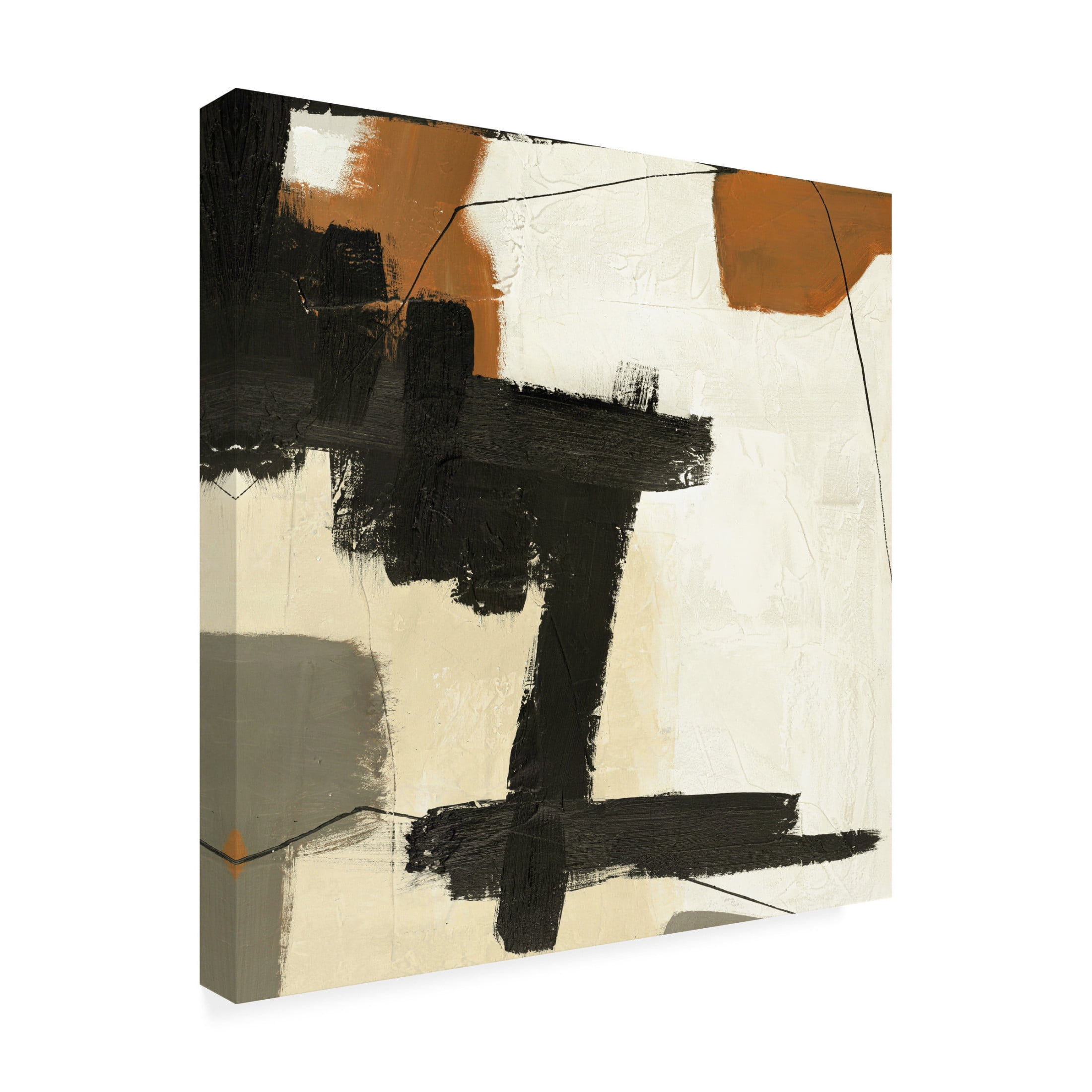 Canvas Wall Art - Design Fabrikken 'Climbing Up' Wall Art for Living Room, Bedroom, or Office Décor by Trademark Fine Art - 14 x 14 Inches