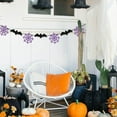 thumbnail image 5 of SLYNSHome Halloween Party Supplies Garland Hanging Spider Bat Banner for Fireplace Home Halloween Party Decorations, 5 of 6