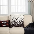 thumbnail image 3 of Halloween Pillow Covers 16x16 Set of 2,Halloween Bats Decorative Throw Pillow Covers Outdoor Cushion Cases for Farmhouse Home Sofa Couch Decorative, 3 of 6