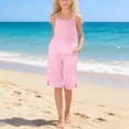 thumbnail image 2 of Girls Clothes Summer 2 Piece Outfit Set Pink Sleeveless Camisole Top and Shorts Kids Fashion Clothing Sets 7-8 Years, 2 of 8