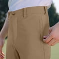 thumbnail image 3 of FRSASU Men's Golf Pants Stretch Dress Casual Pants for Summer Golf Exercise Lightweight Work Travel Slacks for Men Khaki, 3 of 6